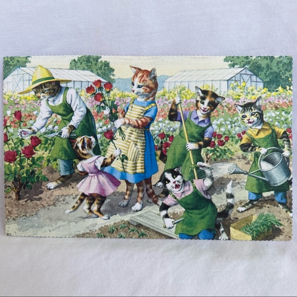 Vintage Postcards. Set of 5 Mainzer Cats/Dogs - Picture 12 of 12